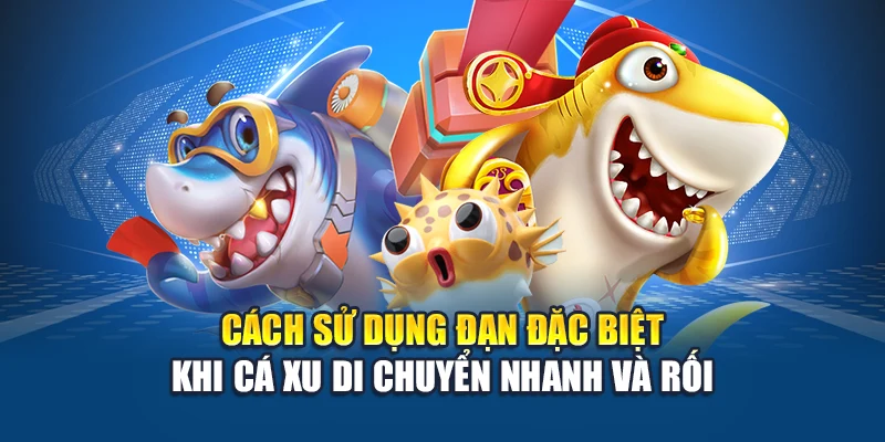 Cách sử dụng đạn đặc biệt khi cá xu di chuyển nhanh và rối